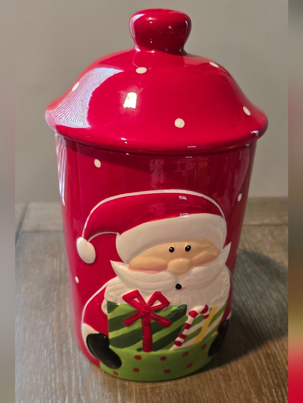Home accents Christmas Day Cookie Jar 10" In Tall